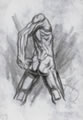 Michael Hensley Drawings, Male Form 89